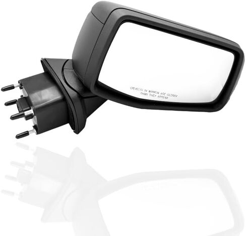 Right Passenger Side Mirror Compatible With 2019-2024 Chevy Silverado 1500 With Heated Power Glass Manual Folding With Temperature Sensor 7-Pins Textured Black in Saudi Arabia