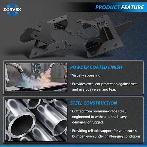 Front Bumper Bracket Compatible with Kenworth T660 Models Truck Bumper Mounting Brackets Steel Black in Saudi Arabia