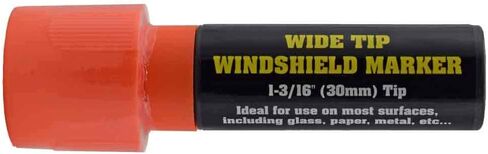 30mm Wide Tip Windshield Markers - Works on Most Surfaces (White) in Kuwait