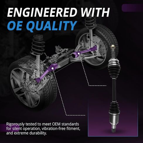 Front CV Axle Replacement for 2004 2005 2006 2007 2008 Toyota Solara, 2002 2003 2004 2005 2006 2007 2008 2009 Toyota Camry, Driver and Passenger Side TO-8051 TO-8053 in Saudi Arabia