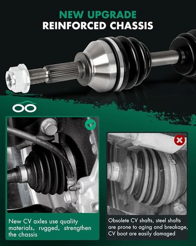SCITOO 2PCS CV Axles Front Pair for Chevrolet Colorado,for GMC Canyon,for Isuzu i-350,for i-370 2004-2012 Front Left Right Side NCV10047 66-1418 4WD in Kuwait