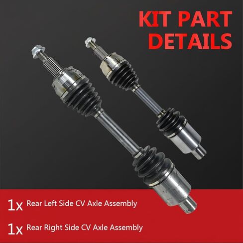 CV Axle Shaft Assembly Set AWD 4WD Compatible with Jeep Cherokee 2015-2018 2.4L 3.2L L4 V6 Rear Left Right Side CV Axles Joint in Saudi Arabia