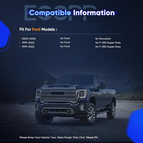 مجموعات رفع التسوية الأمامية والخلفية مقاس 2.5 بوصة من ECCPP لسيارة Ford Excursion 2000-2005 لـ F-250 Super Duty 1999-2020 لـ F-350 Super Duty 1999-2020 رفع فواصل دعامة الألومنيوم المزورة in Kuwait