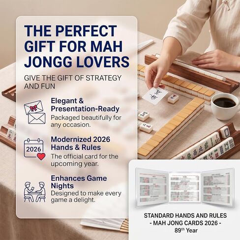 Mahjong Card Sleeve Holder, Fits Large Print Size 6 1/8" x 4 3/4", Clear Plastic Mahjongg Card Protector, Durable Score Card Cover for American Mahjong, 4 Pack in Saudi Arabia