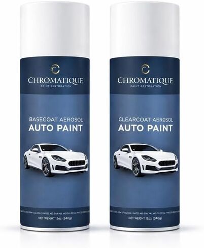 Chromatique Basecoat & Clearcoat Aerosol KIT – 12 oz Automotive Touch Up Paint – OEM Color Match – Compatible with 2016 BMW i3 Solar Orange (B91, B78) in Kuwait