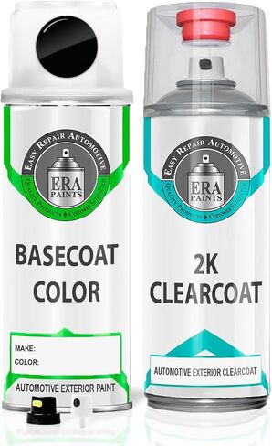 ERA Paints - E9/EB/F1 - Ebony Black for HYUNDAI Exact OEM Color Match Automotive Touch Up Paint for Cars - Scratch & Chip Repair for Metal & Plastic - Essential Kit - Made in USA in Kuwait
