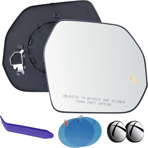 EAP Passenger Side Mirror Glass Replacement Compatible with Toyota Tundra 2022-2024, Heated with Blind Spot Detection, Without Auto Dimming, 87902-0C020, 879020C020 in Saudi Arabia