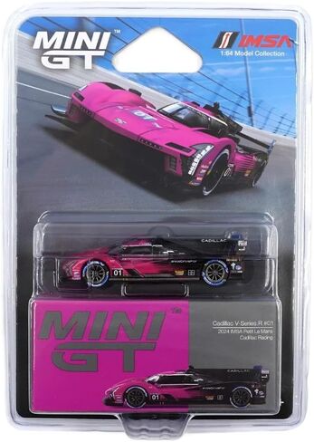 1:64 Diecast Model Car Compatible with Cadillac V-Series.R #01 2024 IMSA Petit Le Mans Cadillac Racing Limited Edition Mini GT MGT01010 in Kuwait