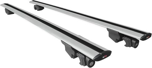 Compatible with BMW 3 Series Touring (E91) 2006-2012 Hook Model Car Roof Rack Cross Bar Gray Aluminium 2 Bars in Saudi Arabia