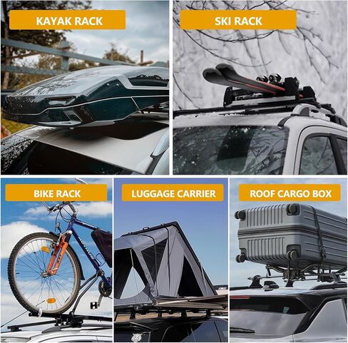 Roof Rack Crossbars for Tesla Model Y Juniper 2020-2026 Aluminum Luggage Cargo Carrier Fits Bikes Canoe Kayaks Ski Rooftop Exterior Accessories in Saudi Arabia