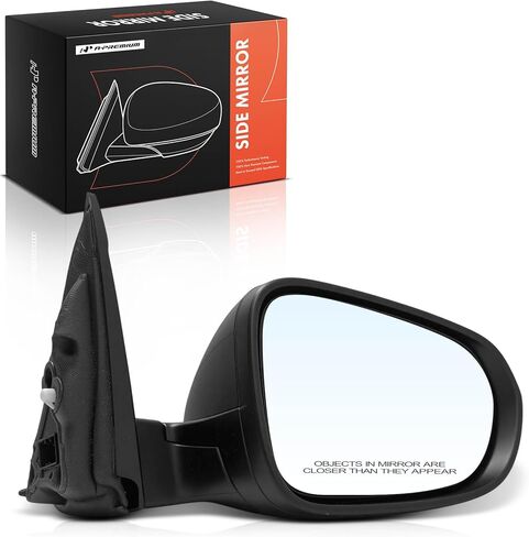 A-Premium Passenger Side Power Door Mirror - Compatible with Chevrolet Trax 2024-2025, Trailblazer 2021-2025 - Non-Heated Manual Folding Black Outside Rear View Mirror in Kuwait