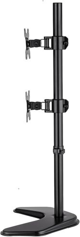 Adjustable Vertical Dual Monitor TV Desk Mount Bracket Tilt and Swivel Fits 13-27 Inch in Saudi Arabia