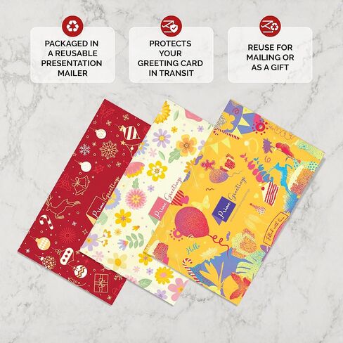 Prime Greetings Mother's Day Card, Made in America, Eco-Friendly, Thick Card Stock with Premium Envelope 5in x 7.75in, Packaged in Protective Mailer… (Daughter) in Kuwait