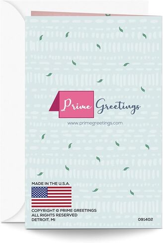 Prime Greetings Mother's Day Card, Made in America, Eco-Friendly, Thick Card Stock with Premium Envelope 5in x 7.75in, Packaged in Protective Mailer… (Daughter) in Kuwait