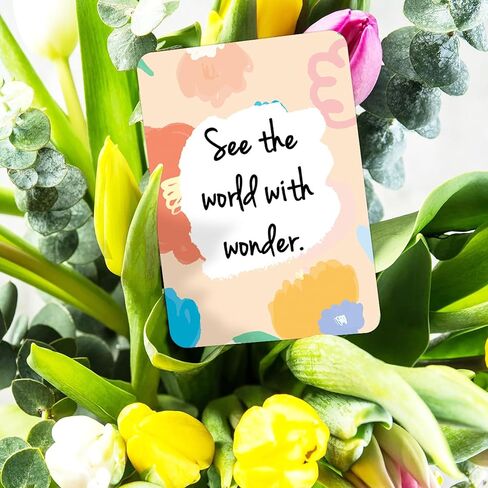 50 Pcs Motivational Cards, 2.52 * 3.5 inch Inspirational Positive Affirmations Cards for Employees Coworkers, and Kids, Blank Back in Saudi Arabia