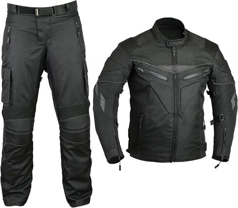 Men’s CE Armoured Waterproof Motorcycle Suit | All-Weather Cordura Biker Gear Set in Saudi Arabia