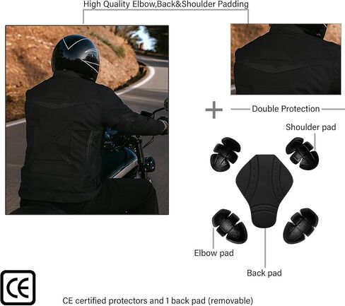 Men’s CE Armoured Waterproof Motorcycle Suit | All-Weather Cordura Biker Gear Set in Saudi Arabia