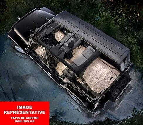 بطانات أرضية مخصصة من WeatherTech لسيارة Mazda CX-3-الصف الأول والثاني (44848-1-2)، أسود in Kuwait