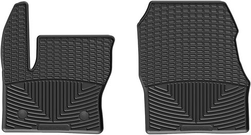 سجادات أرضية WeatherTech مناسبة لجميع الأحوال الجوية لسيارة Ford Transit Connect الصف الأول (W444)، أسود in Kuwait