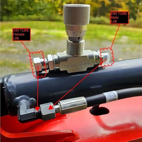 Way Throttle Valves 3 / 8Inch Bidirectional Hydraulic Restrictor for Fluid Oil Systems Precisions Adjustable Flows in Saudi Arabia
