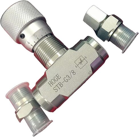 Way Throttle Valves 3 / 8Inch Bidirectional Hydraulic Restrictor for Fluid Oil Systems Precisions Adjustable Flows in Saudi Arabia