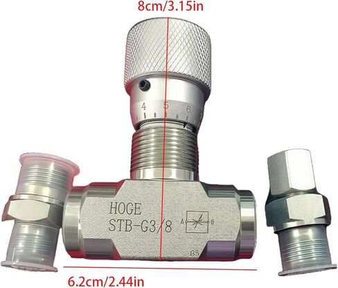 Way Throttle Valves 3 / 8Inch Bidirectional Hydraulic Restrictor for Fluid Oil Systems Precisions Adjustable Flows in Saudi Arabia