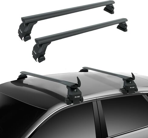 Roof Rack Cross Bars for Toyota Camry (2006–Up) – Fits Bare/Normal Roof 330 lbs Capacity Aluminum Aero Bars with T-Channel Lockable No-Drill Heavy-Duty (Black, XV80 (2023–Up)) in Kuwait