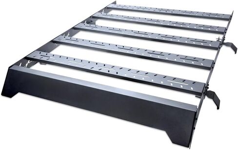 66" x 48" Rooftop Black Low Profile Window Frames Steel Roof Rack Cargo Basket Luggage Carrier with Wind Fairing Compatible with 14-21 Toyota Tundra CrewMax (Crew) Cab in Saudi Arabia