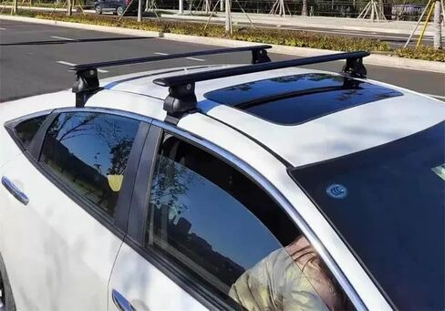 Cross Bars Crossbars Fits for Nissan Frontier 2022-2026 Baggage Carrier Luggage Roof Rack Rail Lockable Adjustable Black in Kuwait