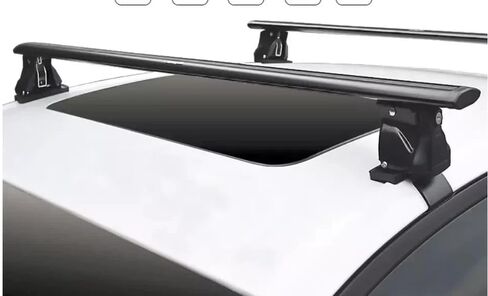 Cross Bars Crossbars Fits for Nissan Frontier 2022-2026 Baggage Carrier Luggage Roof Rack Rail Lockable Adjustable Black in Kuwait
