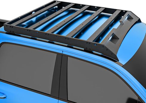 for F150 & Raptor SuperCrew Roof Rack Cargo Basket with 2 LED Spotlights Compatible with 2009-2014 Ford F-150 & Raptor Super Crew Cab, Rooftop Truck Cargo Carrier Top Luggage Storage Holder in Saudi Arabia