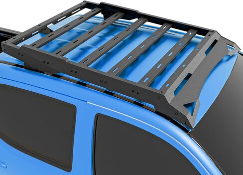 for F150 & Raptor SuperCrew Roof Rack Cargo Basket with 2 LED Spotlights Compatible with 2009-2014 Ford F-150 & Raptor Super Crew Cab, Rooftop Truck Cargo Carrier Top Luggage Storage Holder in Saudi Arabia