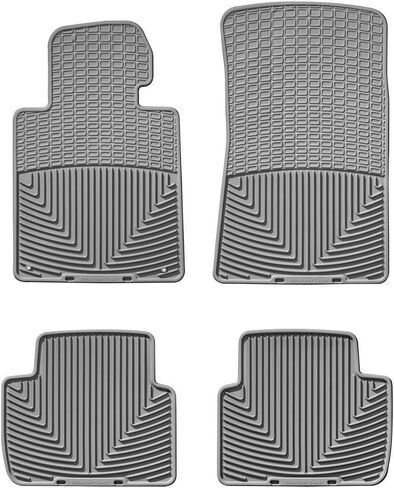 سجادات أرضية WeatherTech مناسبة لجميع الأحوال الجوية لسيارة BMW 325i، 323i، 330Ci - الصف الأول والثاني (W24-W154)، أسود in Kuwait