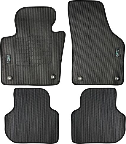 ecoMats All Weather Floor Mats Custom Fit for 2011 to 2018 Volkswagen Jetta, Front and Rear Set, Driver and Passenger with Safety Locks, Odorless in Saudi Arabia