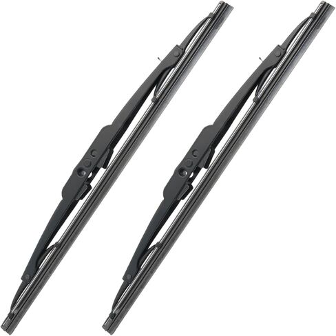 Front Windshield Wiper Blades Compatible with Jeep Wrangler YJ 1987-2006, Replace 83505425 19712.01, 1 Pair Wiper Blade Set in Saudi Arabia
