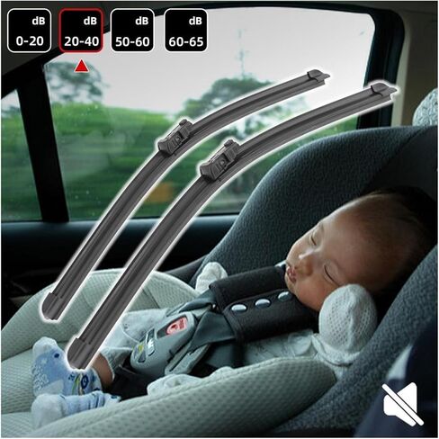 Car Wiper Compatible For Chevrolet Bolt EUV 2022-2024 24" 16" Front Rear Wiper Blades Brushes Cutter Accessories 2022 2023 2024(2pcs) in Saudi Arabia