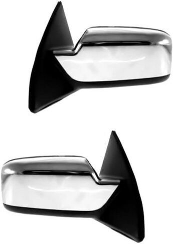 For Lincoln MKZ 2007-2010 Door Mirror Driver Side | Outer | Rear | w/Heat | w/Puddle Lamp | w/Memory | Chrome Cover | FO1320322 | 6H6Z17683B in Kuwait