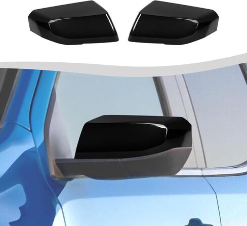 Side Mirror Covers Shell Trim Decoration Fit for 2023-2025 Chevy Colorado & GMC Canyon(Black) in Kuwait