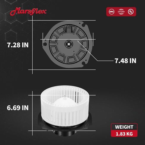 Marsflex الجبهة منفاخ المحرك 700067 ل 1996-2023 تشيفي شيفروليه جي إم سي اكسبرس سافانا 1500 2500 3500 4500 2010 2011 2012 2013 2014 2015 السيارات استبدال منفاخ محرك مروحة OE: 89019112، 61500535 in Kuwait
