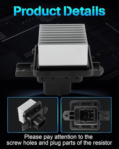 ECCPP AC Blower Motor Resistor Fit for 2018-2019 for Mitsubishi Eclipse Cross/2014-2019 for Mitsubishi Outlander/2014-19 for Mitsubishi Outlander Sport HVAC Heater Blower Resistor Control Module RU890 in Kuwait