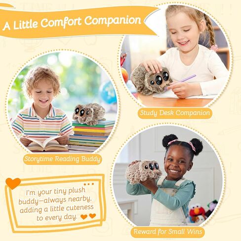 Cute Spider Toys 7 Inch, Big-Eyed Jumping luccas Spider Plushie with Short Legs, Soft Friendly Spider Toy, Cartoon-Style Spidey Stuffed Animal Look in Kuwait
