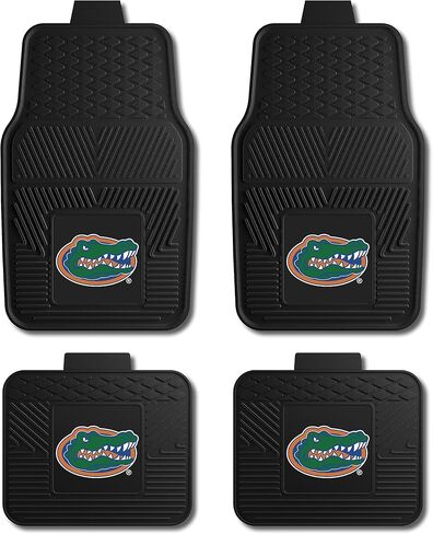 مجموعة Fanmats University of Florida Gators مكونة من 4 سجادات سيارات للسيارات وسيارات الدفع الرباعي والشاحنات الصغيرة - حماية من جميع الأحوال الجوية، تصميم خزان عميق، ملاءمة عالمية - شعار فريق NCAA ثلاثي الأبعاد - 29 بوصة × 17 بوصة أمامية - 14 بوصة × 17 ب in Kuwait