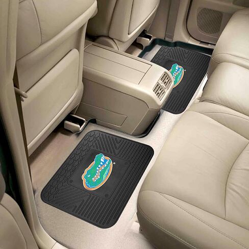 مجموعة Fanmats University of Florida Gators مكونة من 4 سجادات سيارات للسيارات وسيارات الدفع الرباعي والشاحنات الصغيرة - حماية من جميع الأحوال الجوية، تصميم خزان عميق، ملاءمة عالمية - شعار فريق NCAA ثلاثي الأبعاد - 29 بوصة × 17 بوصة أمامية - 14 بوصة × 17 ب in Kuwait