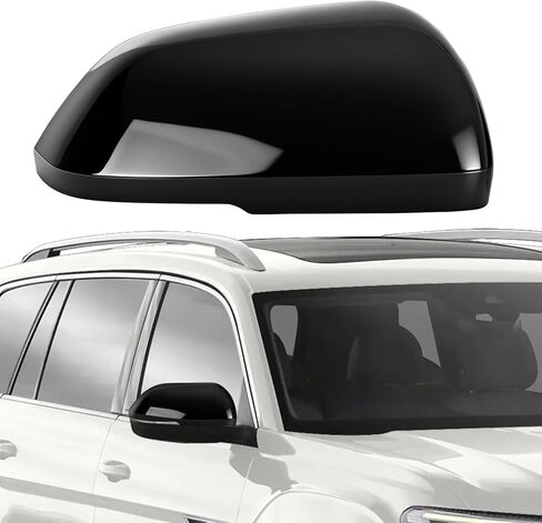 Right Passenger Side Mirror Cover Cap Compatible with Volkswagen Atlas 2018-2025/Atlas Cross Sport 2020-2025 with Turn Signals, Clip-on Rearview Door Mirror Housing Cap Trim in Kuwait