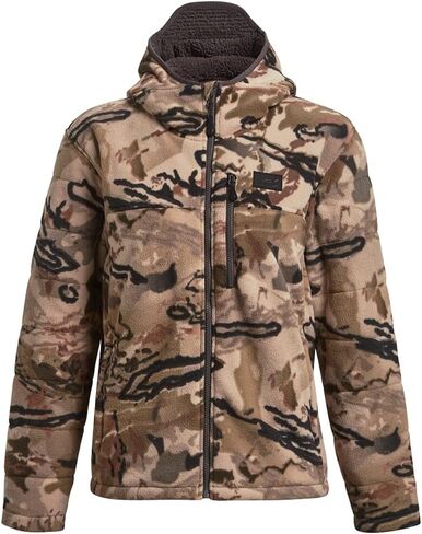 Under Armour Women's Rut Windproof Jacket | Silent Microfleece with Scent Control | Camo Jacket for Women | Sherpa Lining in Saudi Arabia
