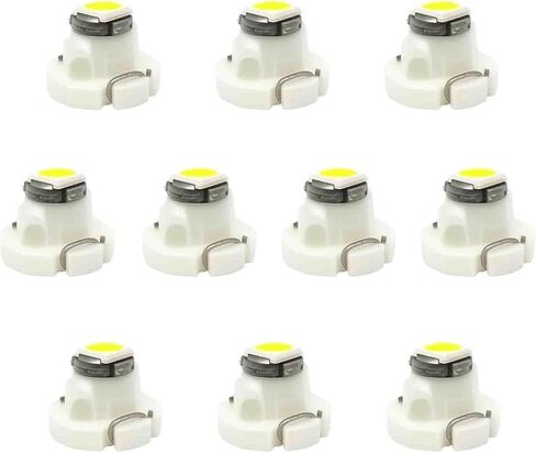 T3 LED Bulb - Cluster Lights & Dash Light Bulbs, 10Pack 3030 SMD Car Accessories, Plug-and-Play 8mm Base for Instrument Cluster, HVAC AC Control & Interior Lighting Upgrade (Red) in Saudi Arabia