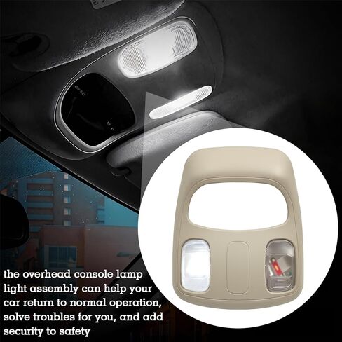 1DK78BD1AA Overhead Console Lamp Light Assembly, Upgraded LED Reading Light, Fit for Dodge Ram 1500 2500 3500 4500 5500, Replace 1DK78TL2AA in Saudi Arabia