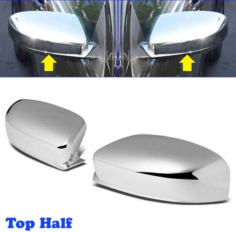 3-Layers Shiny Chrome Plated Top Half Mirror Covers Designed for 2011-2020 200 300 Charger in Saudi Arabia
