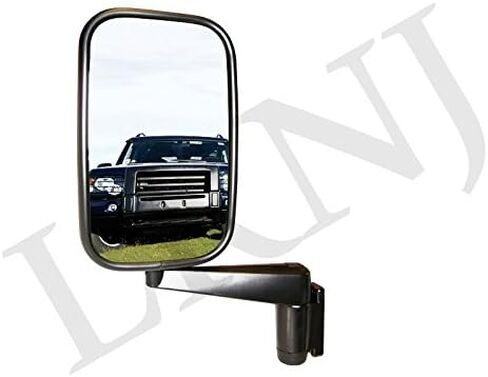 BRITPART MIRROR AND ARM ASSEMBLY SET OF 2 FOR LH AND RH SIDE COMPATIBLE WITH LAND ROVER DEFENDER 90 110 1983-2016# MTC5217 X2 in Kuwait
