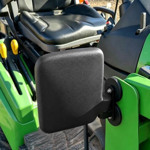 Magnetic Tractor Mirrors Compatible with Kubota B BX Mahindra John Deere Toyota, 120 Lbs Magnet Side Mirrors for Forklifts, Lawn Movers, Golf Cart, Small Dozers, Lift Trucks (Black Backing Plate) in Saudi Arabia